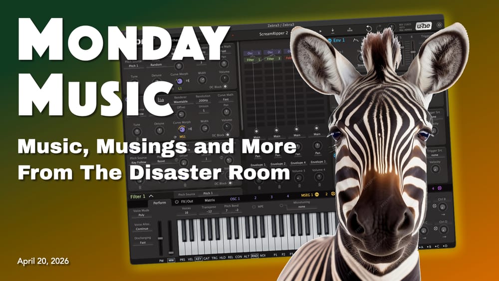 REPLAY: MONDAY MUSIC - April 20, 2026 - Zebra 3 Is Here! Let's Make Some Noise!